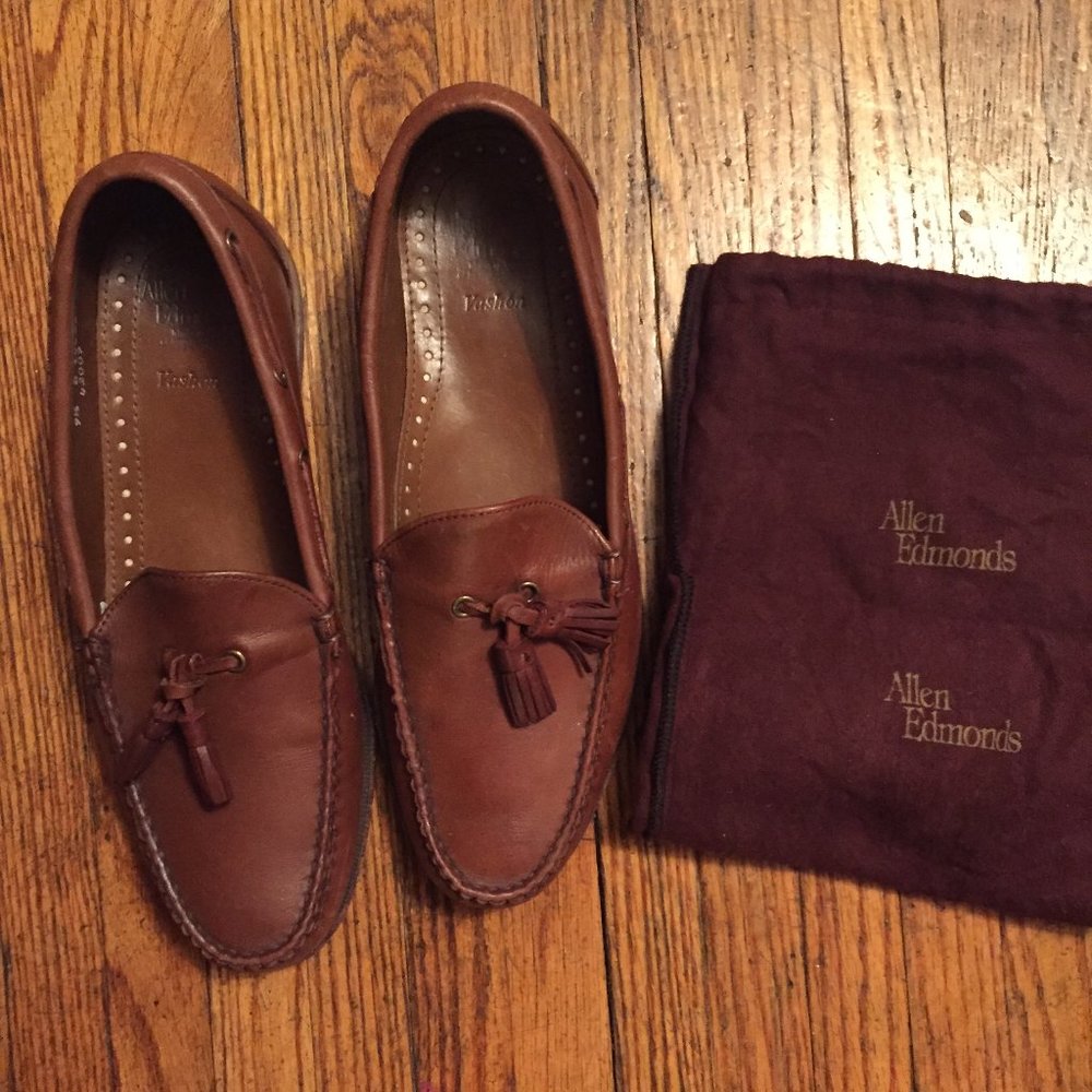 Allen Edmonds Brown Vashon Loafers Size 9.5